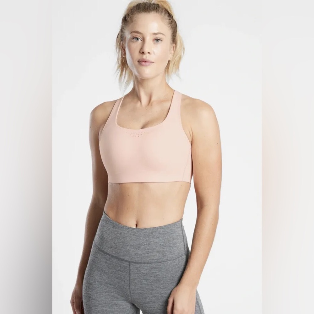 Athleta Phenomena Bra Womens Pink Breathable Support Athletic Sports 36C